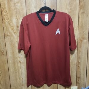 Star Trek Burgundy V-Neck Engineers Kellogg's Promotional 2009 Adult XL